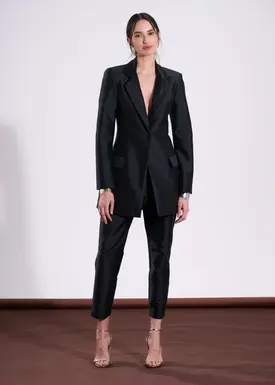 Calça Cos Plissado com Bolsos