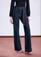 Calca Jeans Wide Com Cinto