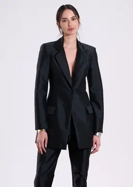 Blazer Gola com Plissada