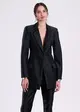 Blazer Gola com Plissada