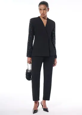 Blazer Duo Fringe Black