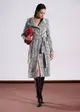 Casaco Trench Jacquard