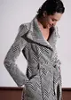 Casaco Trench Jacquard