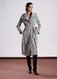 Casaco Trench Jacquard