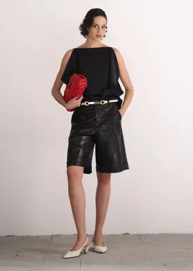 Bermuda Oversized Croco