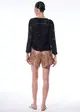 Blusa Manga Longa Tule Textura