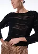 Blusa Manga Longa Tule Textura