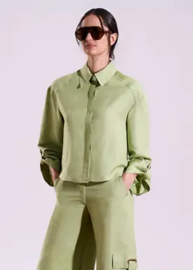 Camisa Cropped Prega Costas