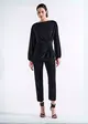 Blusa Manga Longa Fivela Strass
