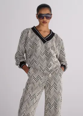 Blusa Detalhe Retilinea Listras
