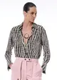 Camisa de botões estampada