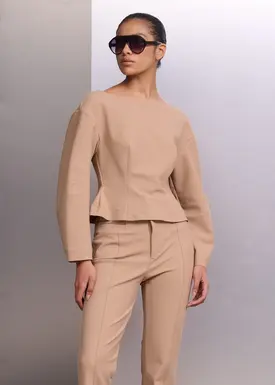 Blusa Manga Arredondada