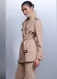 Casaco Trench Com Faixa