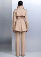 Casaco Trench Com Faixa