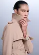Casaco Trench Com Faixa