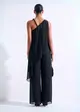 Blusa Assimetrica Bordado Alça