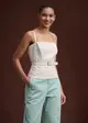 Blusa Com Cinto Pespontado
