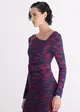 Vestido Midi Decote Assimetrico