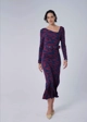 Vestido Midi Decote Assimetrico