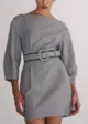 Vestido Curto Micro Xadrez com Cinto