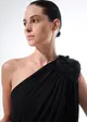 Vestido Longo Ombro Bordado