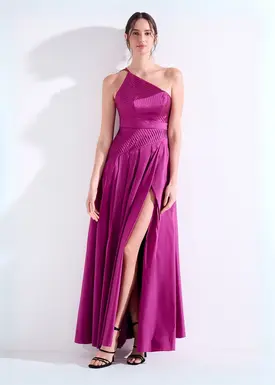 Vestido Longo Cosert Plissado