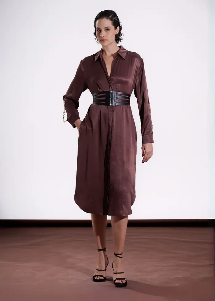 Chemise Midi Com Corrente