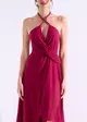 Vestido Longo Alça Bordada