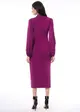 Vestido Decote Drapeado Assimetrico