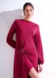 Vestido Mullet Fivela Strass
