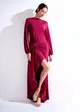 Vestido Mullet Fivela Strass
