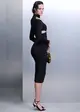Vestido Midi com Torção