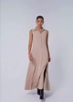 Vestido Sem Manga Com Fenda