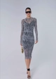 Vestido Drapeado Tule