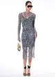 Vestido Drapeado Tule