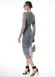 Vestido Drapeado Tule
