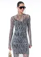 Vestido Drapeado Tule