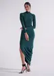 Vestido Assimétrico Bordado Ilusion