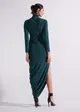Vestido Assimétrico Bordado Ilusion