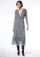 Vestido Midi Saia Drapeada