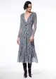Vestido Midi Saia Drapeada