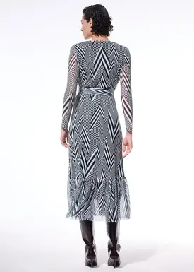 Vestido Midi Saia Drapeada