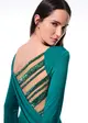 Vestido Longo Costas Bordadas