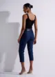 Calça Capri com Ziper Laterais