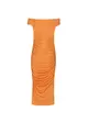 Vestido Midi Detalhe Franzido