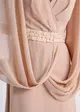 Vestido Longo Cintura Bordado Pedraria