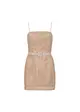 Vestido Curto Tela Crochê C/ Cinto