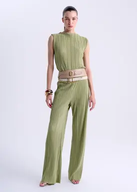 Calça Plissada