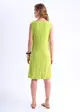 Vestido Midi Reto C/ Detalhe Metálico