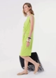 Vestido Midi Reto C/ Detalhe Metálico